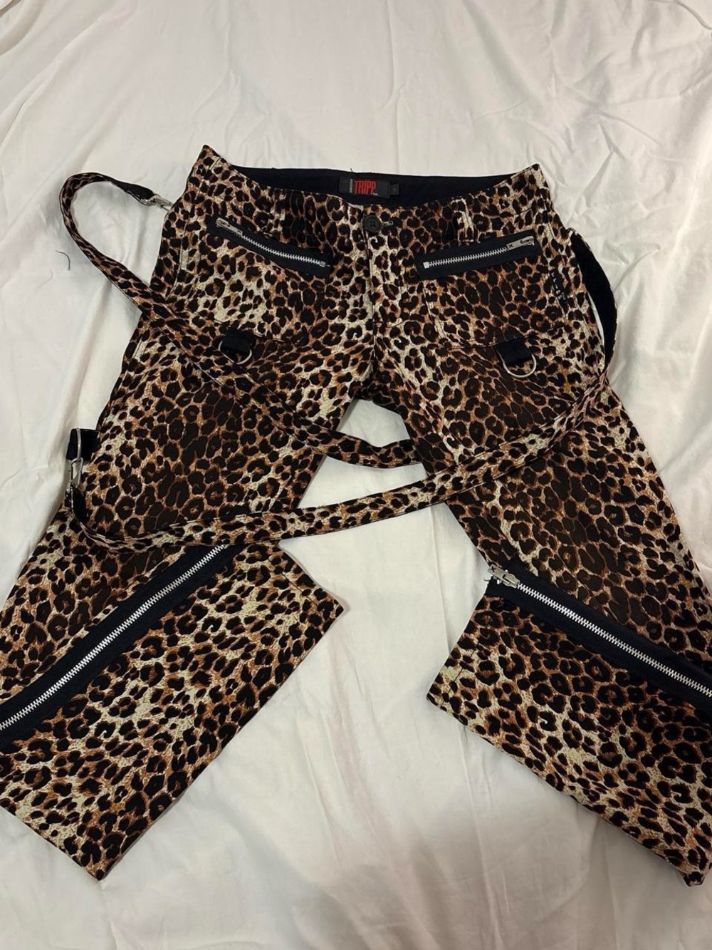 Tripp NYC Brown and Black Leopard Print Pants